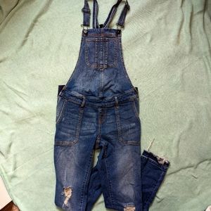 Indigo Blue Maternity Overalls XS